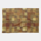 Texturierte monochrome braune Tartan kariert. Geschirrtuch (Horizontal)