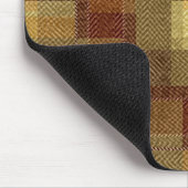 Texturierte monochrome braune Tartan kariert. Mousepad (Ecke)