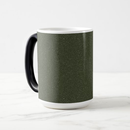 Texturierte Moos Green Coffee Tasse - kundenspezif (Vorderseite Links)