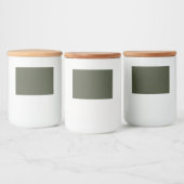 Texturierte Moos Green Label Set - Custom Vinyl Lebensmitteletikett (Flaschen)