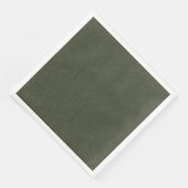 Texturierte Moos Green Party Napkin Serviette (Ecke)