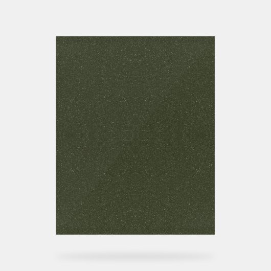 Texturierte Moosgrün akryllisches Zeichen - indivi Acrylschild (Vorderseite)