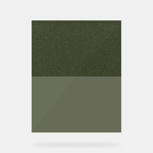 Texturierte Moosgrüne Akryllische Schriftzeichen - Acrylschild (Vorderseite)