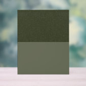 Texturierte Moosgrüne Akryllische Schriftzeichen - Acrylschild (Neutral)