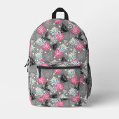 Texturierte Muster für geometrische Ananas Bedruckter Rucksack (Vorderseite)