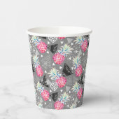 Texturierte Muster für geometrische Ananas Pappbecher (Links)