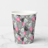 Texturierte Muster für geometrische Ananas Pappbecher (Rechts)