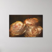 Texturierte Nachmittagshadows Rose Canvas drucken Leinwanddruck (Vorderseite)