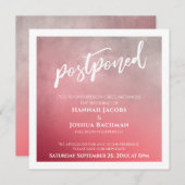 Texturierte Ombre Fett rosa Aufgehängte Hochzeitsk Einladung (Vorne/Hinten)