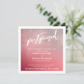 Texturierte Ombre Fett rosa Aufgehängte Hochzeitsk Einladung (Stehend Vorderseite)