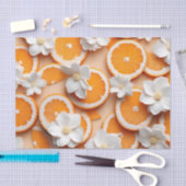 Texturierte Orange Blossom Seidenpapier (Handwerk)