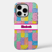 Texturierte Pastel Geometric Abstrakt Smartphones Case-Mate iPhone Hülle (Rückseite)