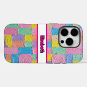 Texturierte Pastel Geometric Abstrakt Smartphones Case-Mate iPhone Hülle (Rückseite (Horizontal))