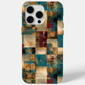 Texturierte Patchwork-Armlehne - Rustikales Kunstd Case-Mate iPhone Hülle (Rückseite)