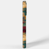 Texturierte Patchwork-Armlehne - Rustikales Kunstd Case-Mate iPhone Hülle (Rückseite / Rechts)