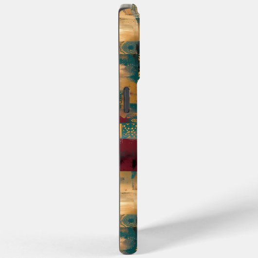 Texturierte Patchwork-Armlehne - Rustikales Kunstd Case-Mate iPhone Hülle (Rückseite / Rechts)