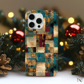 Texturierte Patchwork-Armlehne - Rustikales Kunstd Case-Mate iPhone Hülle