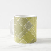 Texturierte Patchwork- Flickwerk vielfarbige Fleck Kaffeetasse (Vorderseite Links)
