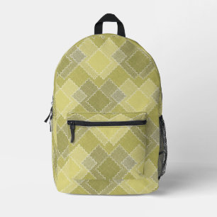 Texturierte Patchwork-Patchwork-Buntflecken Bedruckter Rucksack