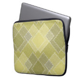 Texturierte Patchwork-Patchwork-Multicolor-Patches Laptopschutzhülle (Vorderseite Links)