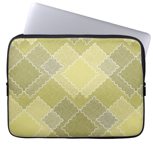 Texturierte Patchwork-Patchwork-Multicolor-Patches Laptopschutzhülle (Vorderseite)