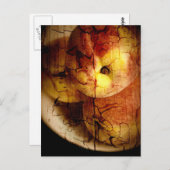 Texturierte Pfirsiche Postkarte (Vorne/Hinten)