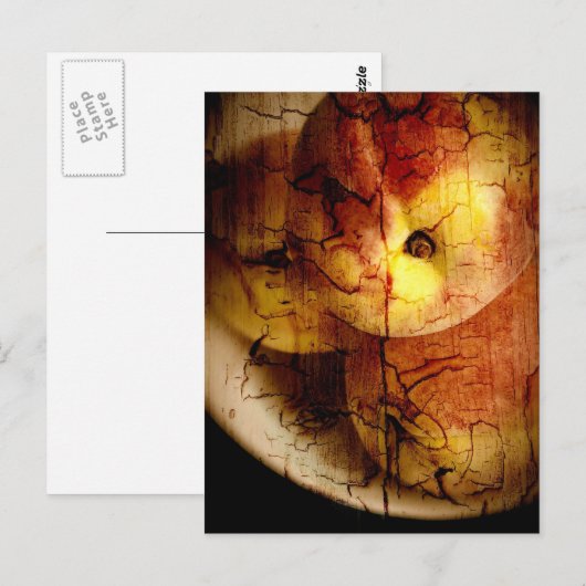 Texturierte Pfirsiche Postkarte (Vorne/Hinten)