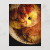 Texturierte Pfirsiche Postkarte (Vorderseite)