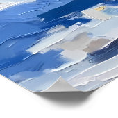 Texturierte Polarbärmalerei Poster (Ecke)