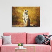 Texturierte Prärie Dog Canvas Print Leinwanddruck (Insitu (Wohnzimmer))