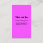 Texturierte Rainbow-2-Button-Schmuck-Visitenkarte Visitenkarte (Rückseite)