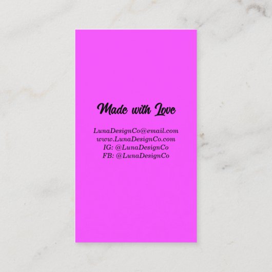 Texturierte Rainbow-2-Button-Schmuck-Visitenkarte Visitenkarte (Rückseite)