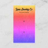 Texturierte Rainbow-2-Button-Schmuck-Visitenkarte Visitenkarte (Vorderseite)