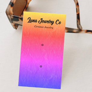 Texturierte Rainbow-2-Button-Schmuck-Visitenkarte Visitenkarte