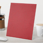 Texturierte Red Custom Pedestal-Zeichen Sockelschild (In Situ)