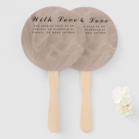 Texturierte rosa Stoffe - jede Farbe Fächer (Vorne und Hinten)