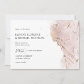 texturierte Rose Gold Imitate Folie Einladung Hoch (Vorderseite)