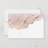 texturierte Rose Gold Imitate Folie Elegante RSVP  (Rückseite)