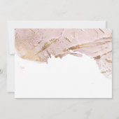 texturierte Rose Gold Imitate Folie Moderne Hochze Einladung (Rückseite)