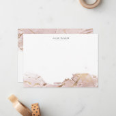 texturierte Rose Gold Imitate Folie Papier Karte (Vorderseite/Rückseite Beispiel)