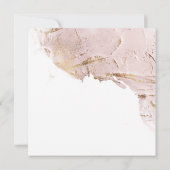 texturierte Rose Gold Moderne Hochzeitseinladung Einladung (Rückseite)