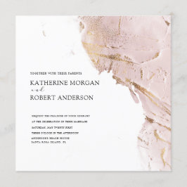 texturierte Rose Gold Moderne Hochzeitseinladung Einladung