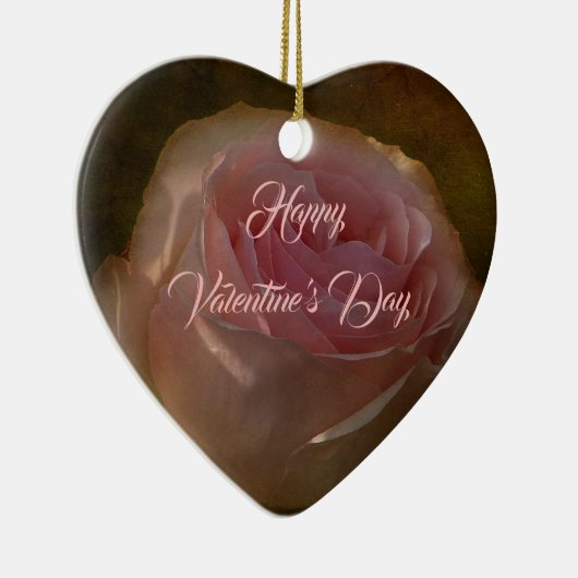 Texturierte Rosengarten Keramikornament (Rechts)