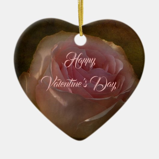 Texturierte Rosengarten Keramikornament (Vorne)