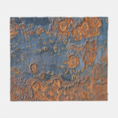 Texturierte rostfreie Metall Hintergrund. Fleecedecke (Vorderseite (Horizontal))