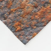 Texturierte rostfreie Metall Hintergrund. Fleecedecke (Ecke)