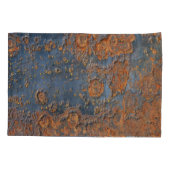 Texturierte rostfreie Metall Hintergrund. Kissenbezug (Rückseite)