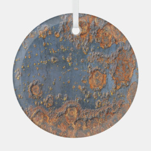 Texturierte rostfreie Metall Hintergrund. Ornament Aus Glas