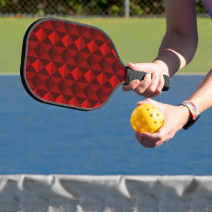 Texturierte rote Dreiecke blockieren Pickleball-Pa Pickleball Schläger