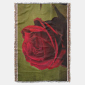 Texturierte Rote Rose Decke (Vorderseite Vertikal)